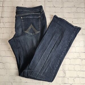 dELIA*s Jeans 15/16 (35x33) LONG Reese Straight Dark‎ Wash Y2K Mid Rise